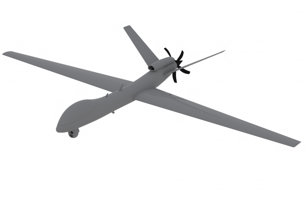 A rendering of a UAV